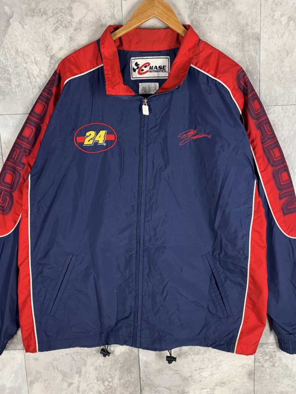 Vintage Chase Jeff Gordon 24 NASCAR Racing Jacket Mens L
